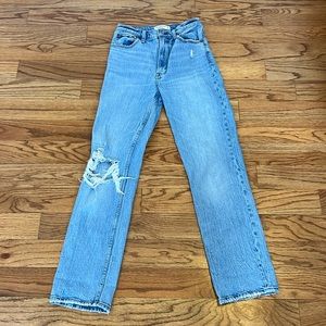 abercrombie jeans - 90s straight ultra high rise